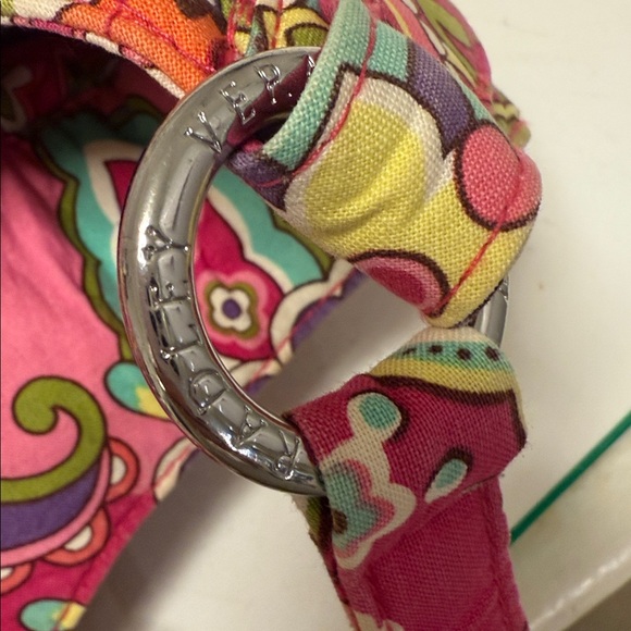 Vera Bradley Quilted Pink Paisley Hobo Bag - Picture 7 of 10